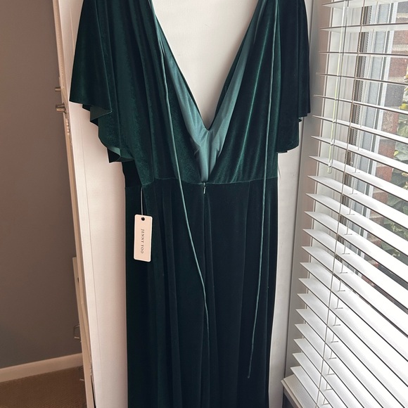 Jenny Yoo Deep Green Wedding Dress - Picture 1 of 8